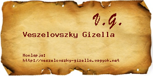 Veszelovszky Gizella névjegykártya