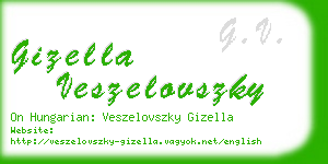 gizella veszelovszky business card